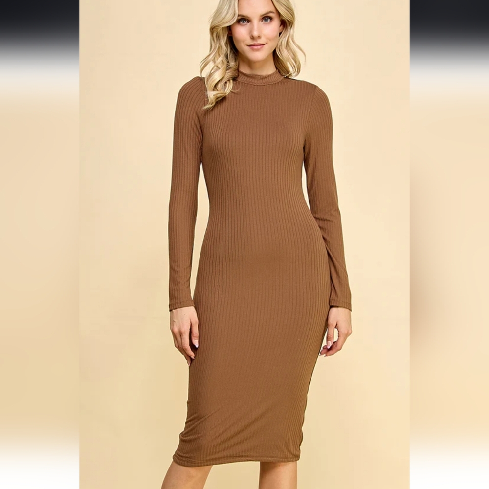 Heart And Hips Mock Neck Dress